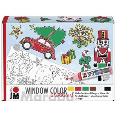 MARABU Fensterfarbe-Set - Traditionelles Weihnachten - 6 x 25 ml MARABU Fensterfarbe-Set - Traditionelles Weihnachten - 6 x 25 ml