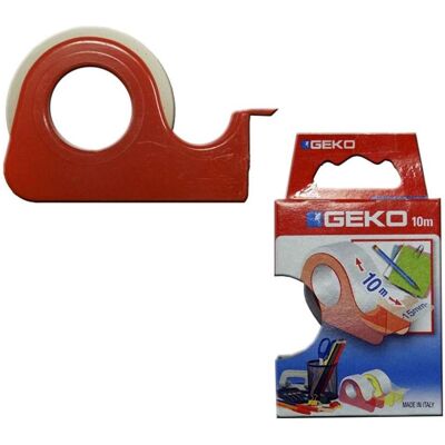 GEKO, Klebeband, Transparent adhesive tape 10m with dispenser GEKO, Klebeband, Transparent adhesive tape 10m with dispenser