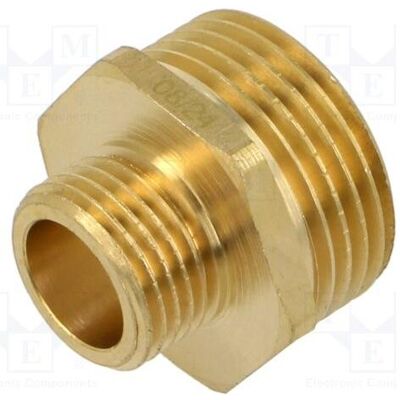 Gebo, Rohrverbindungstechnik, Verbinder: Nippel männlich-männlich,Reduktion Messing CW617N (Doppelnippel, Rohrreduktion) Gebo, Rohrverbindungstechnik, Verbinder: Nippel männlich-männlich,Reduktion Messing CW617N (Doppelnippel, Rohrreduktion)