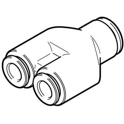 Festo, Zubehör Befestigungstechnik, Y-Connector 10mm 8mm Festo, Zubehör Befestigungstechnik, Y-Connector 10mm 8mm