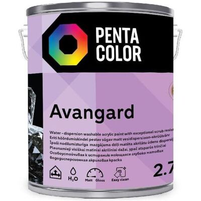 Pentacolor, Künstlerfarbe + Bastelfarbe, Dispersive Paint Avangard (White (2700 ml) Pentacolor, Künstlerfarbe + Bastelfarbe, Dispersive Paint Avangard (White (2700 ml)