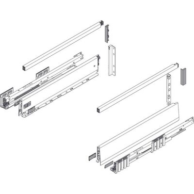 Blum, Schubladenauszüge, Frontschubkasten Komplett-Set Merivobox M/E, für Müllanwendungen Blum, Schubladenauszüge, Frontschubkasten Komplett-Set Merivobox M/E, für Müllanwendungen