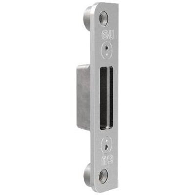 BKS, Türgriff + Türgarnitur, Schliessplatte verd. für Automatikriegel, Y=15 mm, Stahl dekorsilber (Türschildgarnitur) BKS, Türgriff + Türgarnitur, Schliessplatte verd. für Automatikriegel, Y=15 mm, Stahl dekorsilber (Türschildgarnitur)