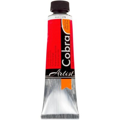 Cobra Künstlerfarbe + Bastelfarbe, Artist Ölfarbe Tube 40 ml Pyrrolorange 278 Cobra Künstlerfarbe + Bastelfarbe, Artist Ölfarbe Tube 40 ml Pyrrolorange 278