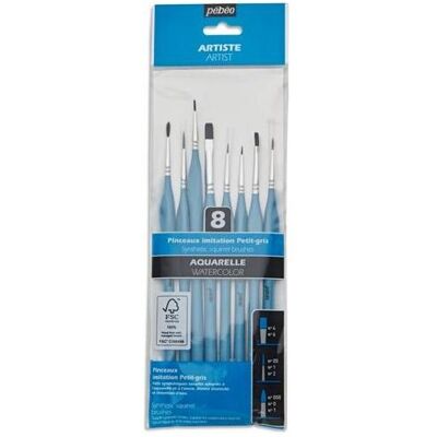 Pebeo Synthetisches Eichhörnchen-Aquarellpinsel-Set - Aquarellpinsel-Set Pebeo Synthetisches Eichhörnchen-Aquarellpinsel-Set - Aquarellpinsel-Set