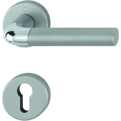 Hoppe Bremen Aluminium-Rosetten-Türgriff-Garnitur - Innentür - 8mm Quadrat Hoppe Bremen Aluminium-Rosetten-Türgriff-Garnitur - Innentür - 8mm Quadrat