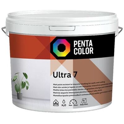 Pentacolor, Künstlerfarbe + Bastelfarbe, Emulsion Paint Ultra 7 Whi (5000 ml) Pentacolor, Künstlerfarbe + Bastelfarbe, Emulsion Paint Ultra 7 Whi (5000 ml)
