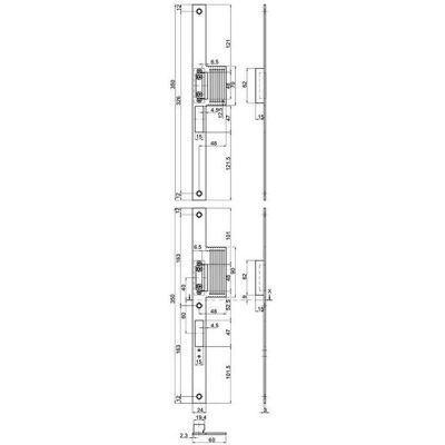 MSL, Türgriff + Türgarnitur, Reno-Lappenschliessbleche VariFlex BV-24421 (Schliessblech) MSL, Türgriff + Türgarnitur, Reno-Lappenschliessbleche VariFlex BV-24421 (Schliessblech)