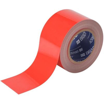 Brady, Klebeband, B-505, ToughStripe COLD, Bodenmarkierbänder, Polyester, Rot, 76.20 mm x 30.48 m (76.20 mm) Brady, Klebeband, B-505, ToughStripe COLD, Bodenmarkierbänder, Polyester, Rot, 76.20 mm x 30.48 m (76.20 mm)