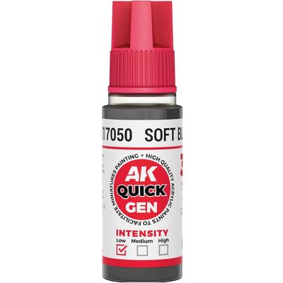 AK Interactive, Künstlerfarbe + Bastelfarbe, Pot de Quick Gen - Soft Black (18 ml) (18 ml) AK Interactive, Künstlerfarbe + Bastelfarbe, Pot de Quick Gen - Soft Black (18 ml) (18 ml)
