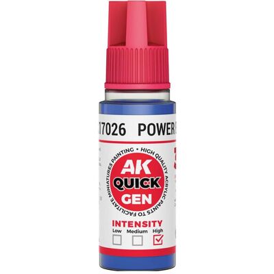 AK Interactive, Künstlerfarbe + Bastelfarbe, Pot de Quick Gen - Power Blue (18 ml) (18 ml) AK Interactive, Künstlerfarbe + Bastelfarbe, Pot de Quick Gen - Power Blue (18 ml) (18 ml)