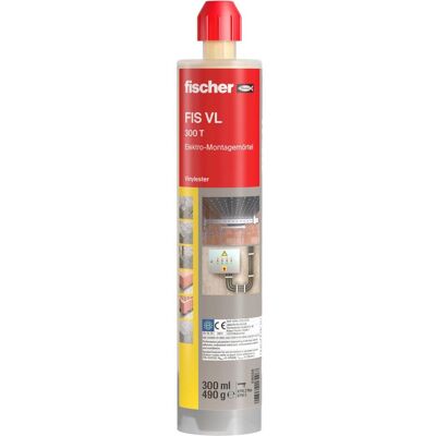 Fischer, Spachtelmasse + Mörtel, Elektro-Montagemörtel FIS VL 300 T Fischer, Spachtelmasse + Mörtel, Elektro-Montagemörtel FIS VL 300 T