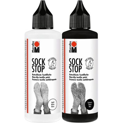 Magni, Künstlerfarbe + Bastelfarbe, Sock Stop 2x 90ml schwarz und weiss (90 ml) Magni, Künstlerfarbe + Bastelfarbe, Sock Stop 2x 90ml schwarz und weiss (90 ml)
