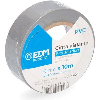 EDM, Klebeband, Graues Supra-Qualitätsisolierband 19 mm x 10 m (19 mm) EDM, Klebeband, Graues Supra-Qualitätsisolierband 19 mm x 10 m (19 mm)
