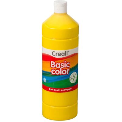 Creall, Künstlerfarbe + Bastelfarbe, Schoolverf Geel, 1 liter (1000 ml) Creall, Künstlerfarbe + Bastelfarbe, Schoolverf Geel, 1 liter (1000 ml)