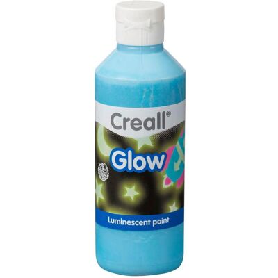 Creall, Künstlerfarbe + Bastelfarbe, Glow in the Dark Verf Blauw, 250ml (250 ml) Creall, Künstlerfarbe + Bastelfarbe, Glow in the Dark Verf Blauw, 250ml (250 ml)