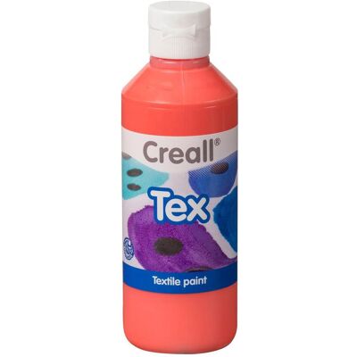 Creall, Künstlerfarbe + Bastelfarbe, Textielverf Oranje, 250ml (250 ml) Creall, Künstlerfarbe + Bastelfarbe, Textielverf Oranje, 250ml (250 ml)