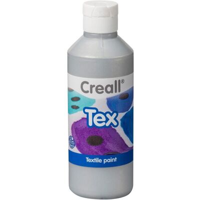 Creall, Künstlerfarbe + Bastelfarbe, Textielverf Zilver, 250ml (250 ml) Creall, Künstlerfarbe + Bastelfarbe, Textielverf Zilver, 250ml (250 ml)