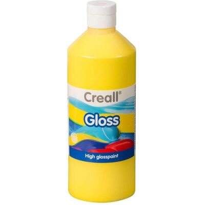 Creall, Künstlerfarbe + Bastelfarbe, Gloss Glansverf Geel, 500ml (500 ml) Creall, Künstlerfarbe + Bastelfarbe, Gloss Glansverf Geel, 500ml (500 ml)