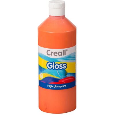 Creall, Künstlerfarbe + Bastelfarbe, Gloss Glansverf Oranje, 500ml (500 ml) Creall, Künstlerfarbe + Bastelfarbe, Gloss Glansverf Oranje, 500ml (500 ml)