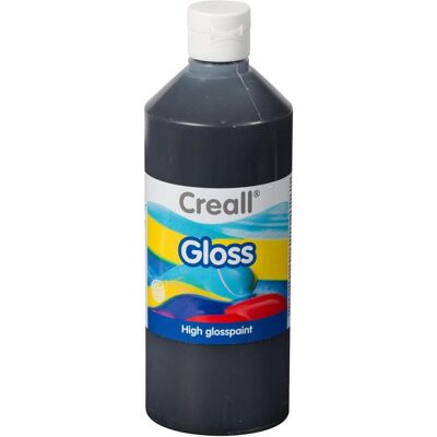 Creall, Künstlerfarbe + Bastelfarbe, Gloss Glansverf Zwart, 500ml (500 ml) Creall, Künstlerfarbe + Bastelfarbe, Gloss Glansverf Zwart, 500ml (500 ml)