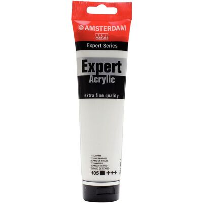 Amsterdam, Künstlerfarbe + Bastelfarbe, Expert Acrylfarbe Tube 150 ml Titanweiss 105 (150 ml) Amsterdam, Künstlerfarbe + Bastelfarbe, Expert Acrylfarbe Tube 150 ml Titanweiss 105 (150 ml)