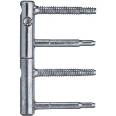 SFS, Türband, Türband ANUBA 3-DIM 2-tlg. Bolzen 60 mm, Bandhöhe 112mm, ø 15mm, verzinkt silber SFS, Türband, Türband ANUBA 3-DIM 2-tlg. Bolzen 60 mm, Bandhöhe 112mm, ø 15mm, verzinkt silber