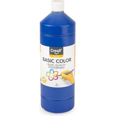 Creall, Künstlerfarbe + Bastelfarbe, Schoolverf Donkerblauw, 1 liter (1000 ml) Creall, Künstlerfarbe + Bastelfarbe, Schoolverf Donkerblauw, 1 liter (1000 ml)
