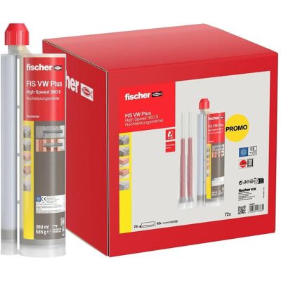 Fischer, Klebeband, Injektionsmörtel 580870 24 St. Fischer, Klebeband, Injektionsmörtel 580870 24 St.