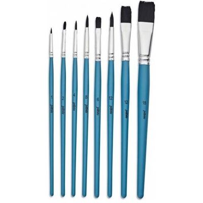 Pebeo, Pinsel, 8 Runde + flache Aqua-Pinsel Pebeo, Pinsel, 8 Runde + flache Aqua-Pinsel