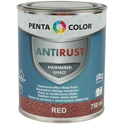 Pentacolor, Künstlerfarbe + Bastelfarbe, Paint Pentac Antirust Hammered Red 750ml (750 ml) Pentacolor, Künstlerfarbe + Bastelfarbe, Paint Pentac Antirust Hammered Red 750ml (750 ml)