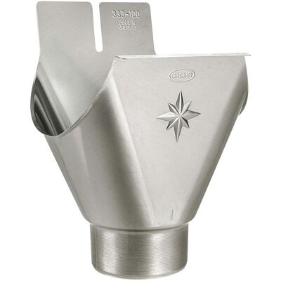 Magni, Möbelausstattung, Zink Einhangstutzen oval RG 280 für Fallrohr DN 87 (1 Stk.) Magni, Möbelausstattung, Zink Einhangstutzen oval RG 280 für Fallrohr DN 87 (1 Stk.)