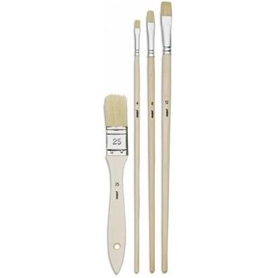 Pebeo, Pinsel, 4 flache ML-Bürsten + Spalter SBB Pebeo, Pinsel, 4 flache ML-Bürsten + Spalter SBB