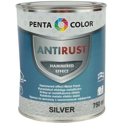 Pentacolor, Künstlerfarbe + Bastelfarbe, Paint Pentac Antirust Hammered Slv 750ml Pentacolor, Künstlerfarbe + Bastelfarbe, Paint Pentac Antirust Hammered Slv 750ml