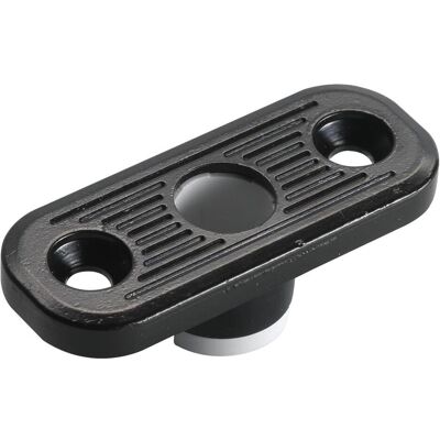 Fuhr, Zubehör Türbeschlag, Stangenführung f. Holztüren C= 20 x 50 mm, schwarz beschichtet Fuhr, Zubehör Türbeschlag, Stangenführung f. Holztüren C= 20 x 50 mm, schwarz beschichtet