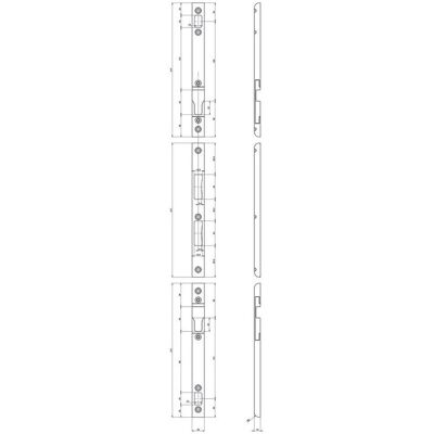 MSL, Türgriff + Türgarnitur, Einfrässchliessblech-Set ProfiFlex B-30740 (Türgarnitur) MSL, Türgriff + Türgarnitur, Einfrässchliessblech-Set ProfiFlex B-30740 (Türgarnitur)