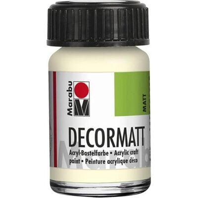 Marabu, Künstlerfarbe + Bastelfarbe, Decormatt Acryl elfenbein (15 ml) Marabu, Künstlerfarbe + Bastelfarbe, Decormatt Acryl elfenbein (15 ml)
