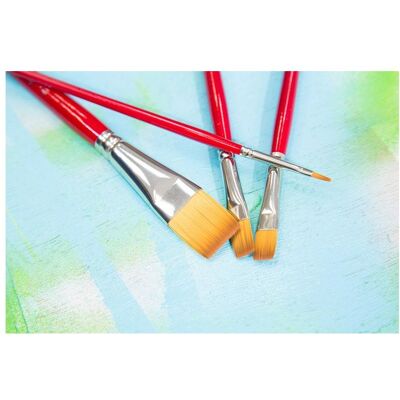 Pebeo, Pinsel, Pinsel Iris Polyamidfaser Gold Flach N°02 Pebeo, Pinsel, Pinsel Iris Polyamidfaser Gold Flach N°02
