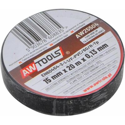 Awtools, Klebeband, 12 mm x 10 m schwarzes Isolationsband (12 mm) Awtools, Klebeband, 12 mm x 10 m schwarzes Isolationsband (12 mm)