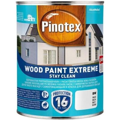Pinotex - Woodpaint Extreme BW - Weiße Holzoberfläche - Farbe Pinotex - Woodpaint Extreme BW - Weiße Holzoberfläche - Farbe