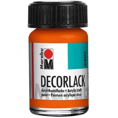 Marabu, Künstlerfarbe + Bastelfarbe, Acryllack "Decorlack", orange, 15 ml, im Glas (15 ml) Marabu, Künstlerfarbe + Bastelfarbe, Acryllack "Decorlack", orange, 15 ml, im Glas (15 ml)
