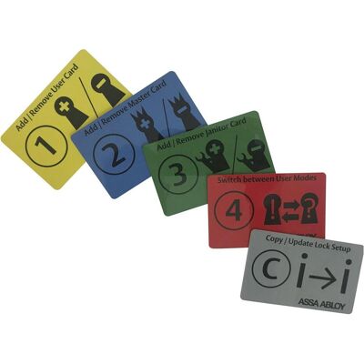 Assa Abloy, Türschloss + Schliesszylinder, Programmierkarten-Set für Elektronisches Schrankschloss Sense Assa Abloy, Türschloss + Schliesszylinder, Programmierkarten-Set für Elektronisches Schrankschloss Sense