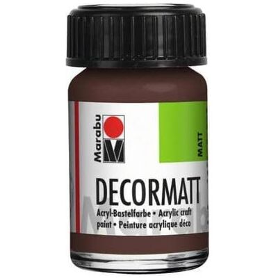 Marabu, Künstlerfarbe + Bastelfarbe, Decormatt Acryl 15 ml im Glas mittelbraun (15 ml) Marabu, Künstlerfarbe + Bastelfarbe, Decormatt Acryl 15 ml im Glas mittelbraun (15 ml)