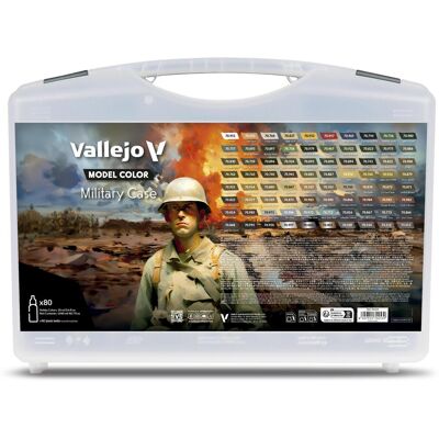Wittmax, Künstlerfarbe + Bastelfarbe, Model Color Military set 76 colors + 4 auxiliaries (18 ml) Wittmax, Künstlerfarbe + Bastelfarbe, Model Color Military set 76 colors + 4 auxiliaries (18 ml)