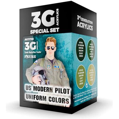 AK Interactive, Künstlerfarbe + Bastelfarbe, Us Modern Pilot Uniform Colors 3g (17 ml) AK Interactive, Künstlerfarbe + Bastelfarbe, Us Modern Pilot Uniform Colors 3g (17 ml)
