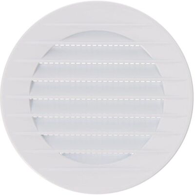 EDM, Zubehör Belüftungstechnik, Built-in round ventilation grill with mosquito net, interblocking ø80mm abs white EDM, Zubehör Belüftungstechnik, Built-in round ventilation grill with mosquito net, interblocking ø80mm abs white