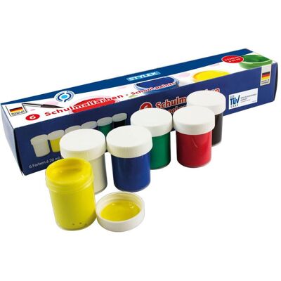 Stylex, Künstlerfarbe + Bastelfarbe, Schulmalfarben 6er Sortmient á 20ml 28956 (20 ml) Stylex, Künstlerfarbe + Bastelfarbe, Schulmalfarben 6er Sortmient á 20ml 28956 (20 ml)