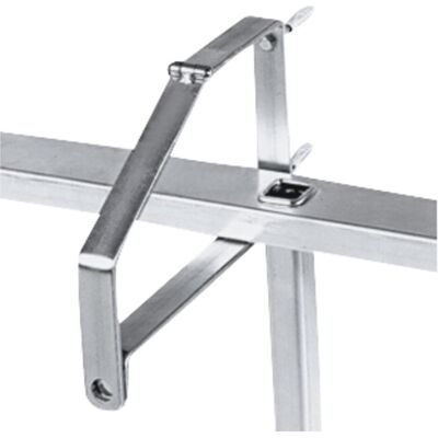 Zarges Leiterhalter - Verriegelbar Klappbar Stahl - Silber Zarges Leiterhalter - Verriegelbar Klappbar Stahl - Silber