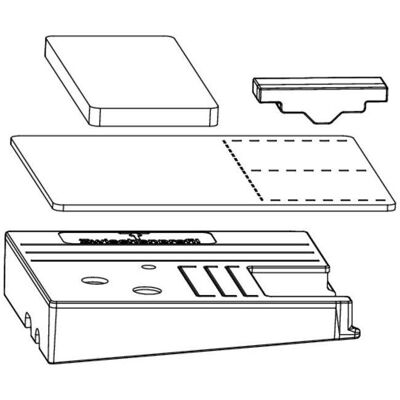 Maco, Zubehör Türbeschlag, HS Dichtungsplatten-Set m.Entwässerung, Zwischenprofil 155, rechts, silber Maco, Zubehör Türbeschlag, HS Dichtungsplatten-Set m.Entwässerung, Zwischenprofil 155, rechts, silber