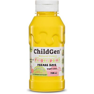 ChildGen, Künstlerfarbe + Bastelfarbe, Super abwaschbare Fingercolor Gelb (350 ml) ChildGen, Künstlerfarbe + Bastelfarbe, Super abwaschbare Fingercolor Gelb (350 ml)